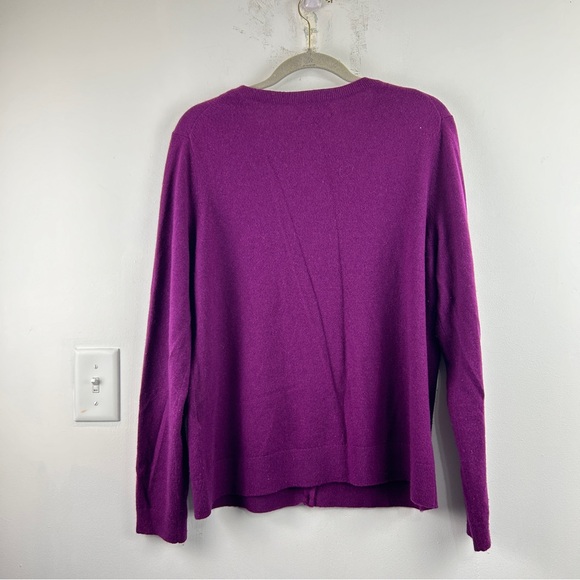 Lands End Cashmere Cardigan - Picture 2 of 4